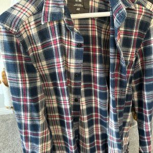 Men's plaid long sleeve